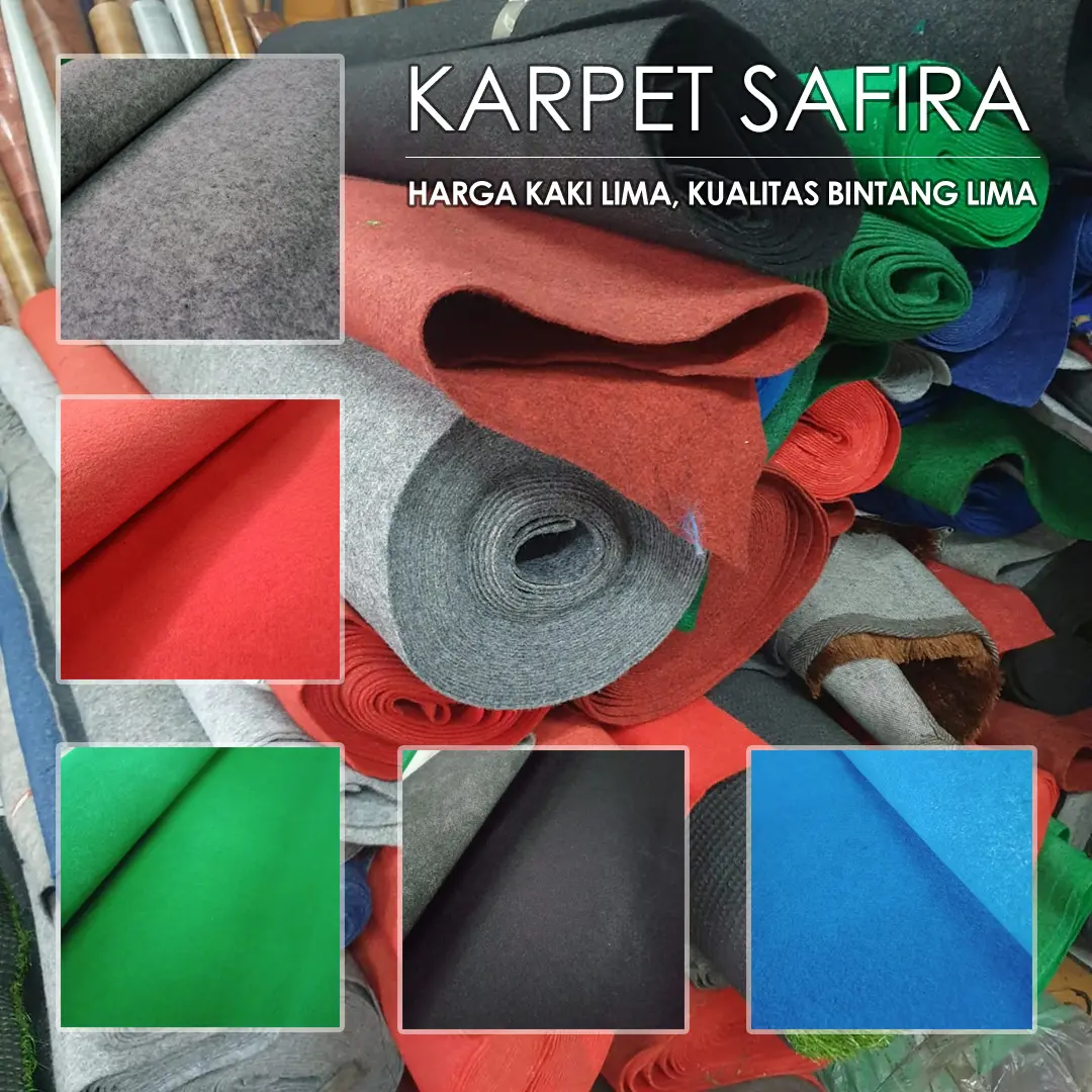 Karpet Bludru Pameran Mushola Masjid Acara Tebal Merk Safira Termurah