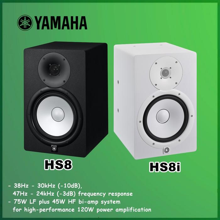 Gambar Yamaha HS8 HS8i HS 8 8inc 2-Way Powered Studio Monitor Speaker - HS8 BLACK, 1 Pcs dari Officiall Brands Kota Administrasi Jakarta Barat Tokopedia