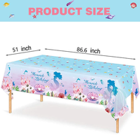 Gambar DINOSO Penutup Taplak Meja Sekali Pakai Pesta Bertema untuk Dekorasi Pesta Ulang Tahun Hewan Dinosaurus Putri Duyung Konstruksi Karakter Lucu Tema Anak-Anak Bahan Plastik - Putri Duyung dari DINOSO INDONESIA Kota Administrasi Jakarta Barat 5 Tokopedia