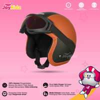 Gambar Helm Bogo Anak Polos Retro Kacamata Usia 2 3 4 5 6 Tahun Mocca Hitam dari JoyKidz Kota Surabaya 4 Tokopedia
