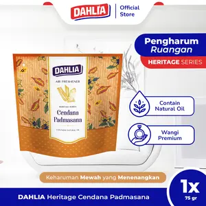 Dahlia Air Freshener Heritage Series Cendana Padmasana Isi 1 (75gr) - Pengharum Ruangan, Wangi Mewah & Menenangkan
