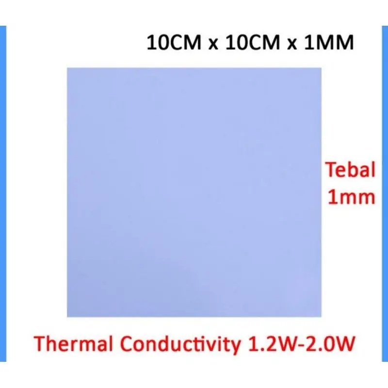 thermal pad gpu cpu heatsink 100×100×1mm