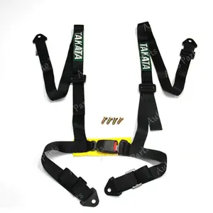 Sabuk pengaman gaya balap mobil yang dimodifikasi Seatbelt 4 Titik Colok Universal jok racing Sabuk pengaman