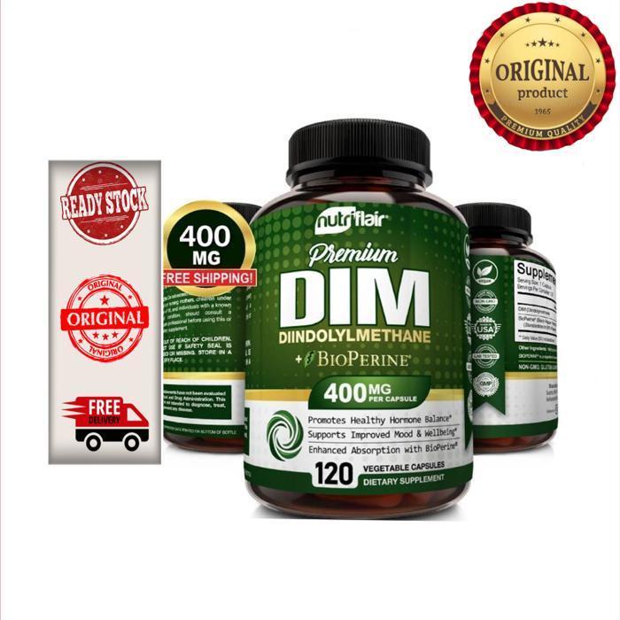 New Nutriflair Premium Dim Diindolylmethane+Bioperine 400Mg-120 Capsules