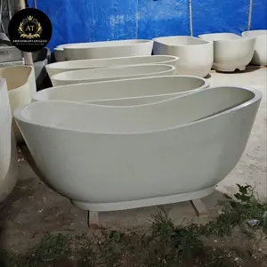 Bathtub Terazzo Handmade Lengkung | Bath Tub Terasso Kamar Mandi