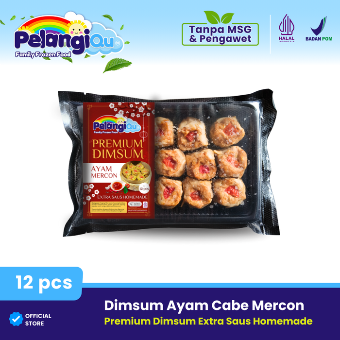 Gambar Dimsum Sehat Premium MERCON PEDAS Plus Saos Dimsum Homemade Tanpa MSG dari PELANGI HEALTHY FROZEN FOOD OFFICIAL Kab. Bekasi Tokopedia