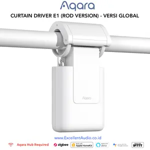 Aqara curtain driver E1 - Rod Version. Versi Global Motor penggerak gorden otomatis