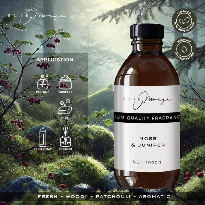 Gambar Moss & Juniper - Fragrance Oil untuk Perfume Parfum Room Spray Skincare Soap Sabun Diffuser Pengharum Ruangan by Elie Moise - sample 2gr dari Elie Moise Official Kota Tangerang Tokopedia