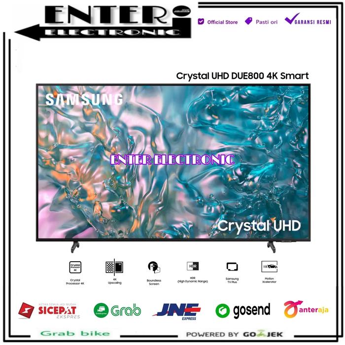 Gambar SAMSUNG UA43DUE800KXXD - LED SMART TV CRYSTAL UHD 4K 43 INCH 43DUE800 UA43DUE800 dari Enter Electronic Kota Tangerang Selatan Tokopedia