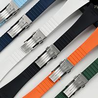 Gambar Tali Jam Tangan Prx 40 mm Cts Replacement Strap Rubber Tissot Prx FKM 110.12 - FKM 110.12 GN dari Watch Band N strap Kota Surabaya 5 Tokopedia