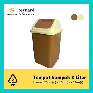 Abdi** Tempat Sampah 8 Liter Mocca Tong 8Ltr High Quality