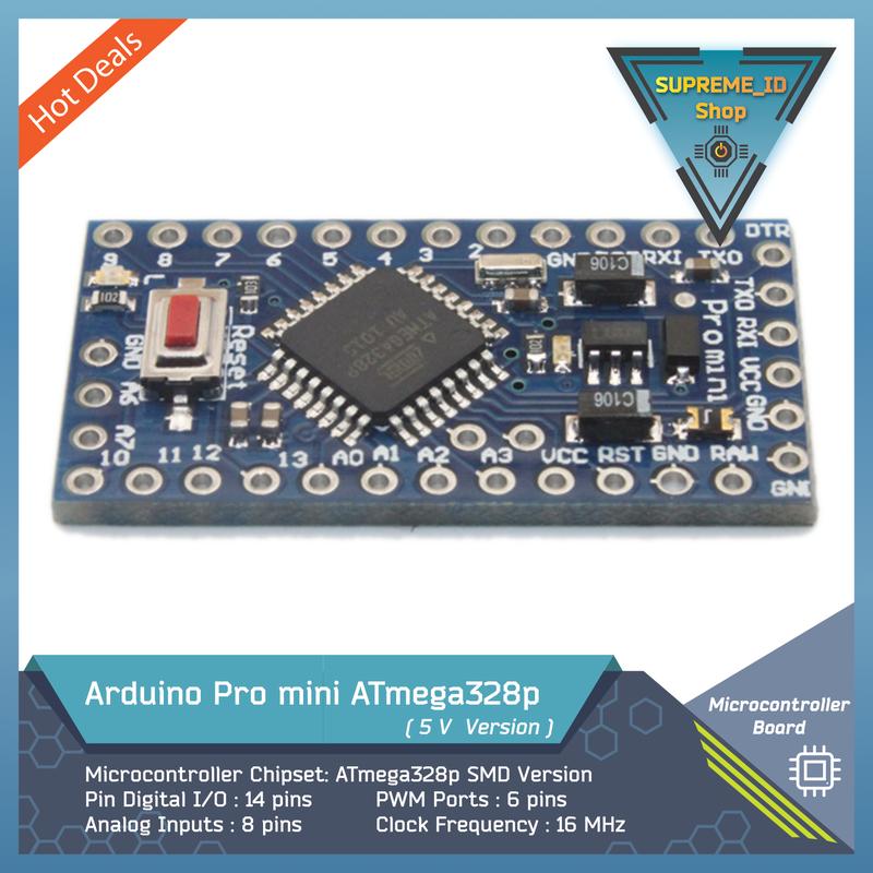 Arduino Pro mini ATmega328 16 Mhz Microcontroller Dev Board - Shop ...