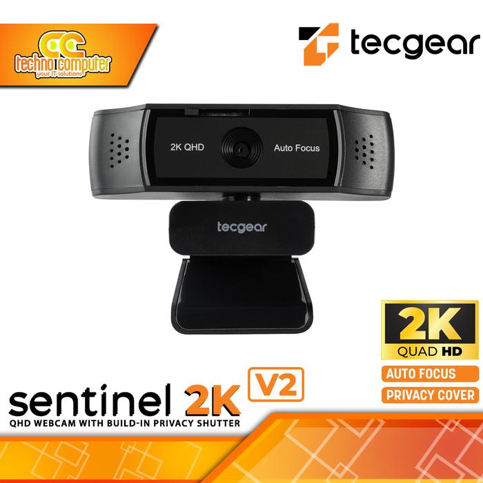 Gambar WEBCAM TECGEAR Sentinel 2K V2 - 2K 1944p 30Fps Auto Focus Webcam dari Techno Computer Bali Kota Denpasar Tokopedia