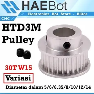 HTD3M PULLEY PULLY TIMING CNC BF 30T W15 BORE 5 6 6.35 8 10
