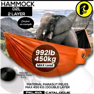 Hammock Doubel Layer Ayunan Gantung 2 lapis