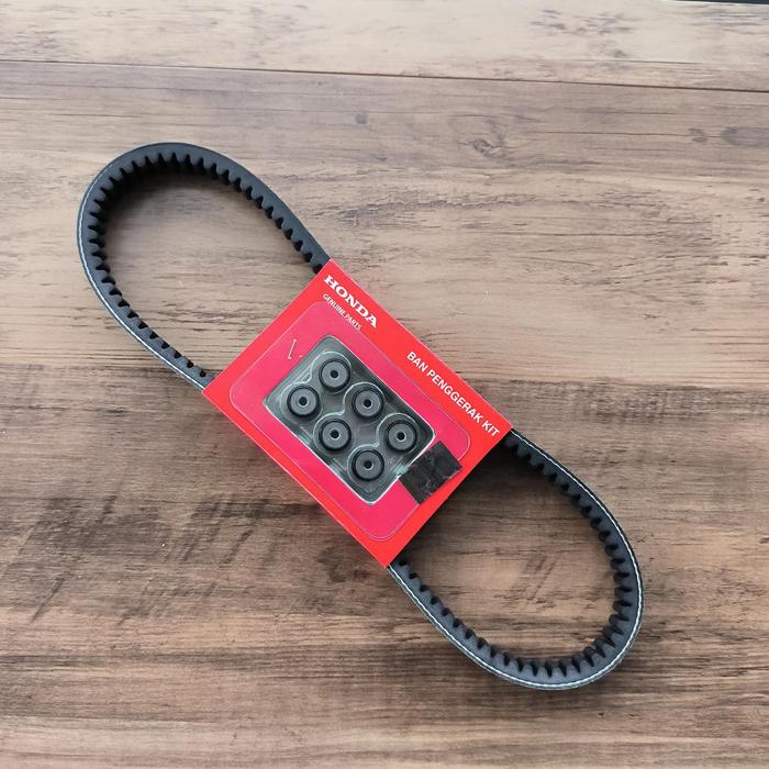 Gambar VAN BELT VBELT KOMPLIT ROLLER BEAT SCOOPY SPACY KARBU ASLI AHM 100% 23100-KVY-BA1 dari Lestari Motor 2 Kota Administrasi Jakarta Barat Tokopedia