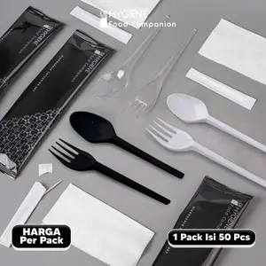 SET SENDOK GARPU PLASTIK PREMIUM / SENDOK SET HYGIENE PREMIUM LENGKAP