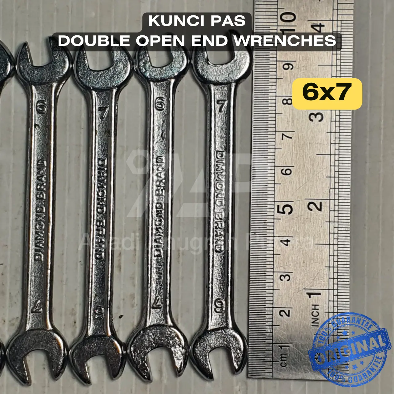 Kunci PAS 6x7 8X9 8X10 10x12 12x14 14x15 20x22 mm Double Open End Wrenches