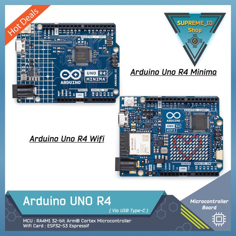 Arduino Uno R4 Wifi Minima ESP32-S3 RA4M1 32-bit Arm Microcontroller ...