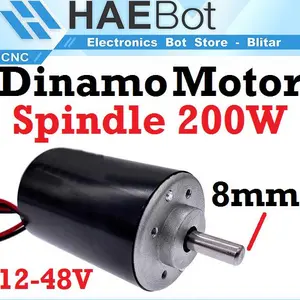 [EBS] DINAMO DC SPINDLE MOTOR 200W 12-48V SHAFT 8MM CNC MINI DIY TORSI