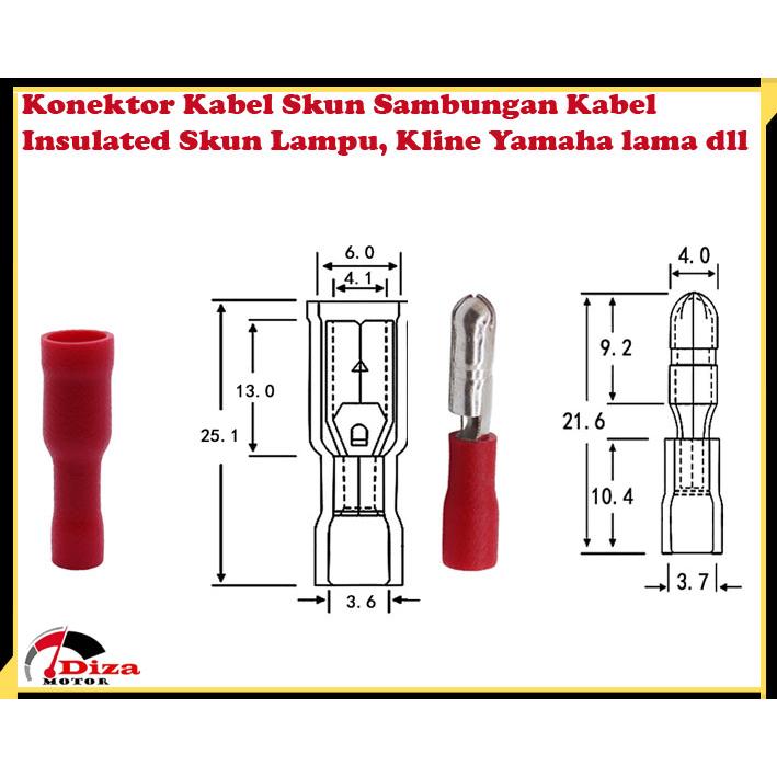 TERMURAH!! Konektor Kabel Skun Sambungan Kabel Insulated Skun Lampu, Kline Yamaha lama dll 1