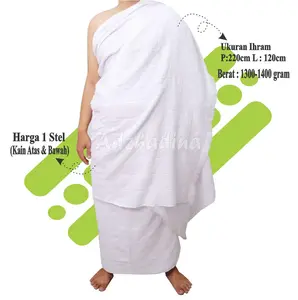 Kain Ihram Dewasa Motif Polos Kotak Baju IIhrom Dewasa Kain Ihram Pria Dewasa Tebal Dan Halus