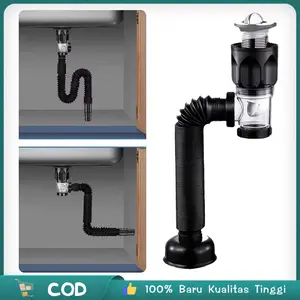 Pipa Bawah Wastafel Sifon Afur Wastafel  Serbaguna Flexible Sink Drain Pipe