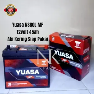 Aki Mobil Mitsubishi Xpander New, Cross Yuasa NS60L MF 45Ah Aki Kering