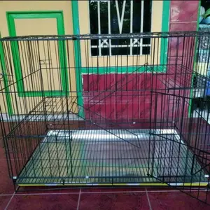 KANDANG BESI LIPAT KANDANG KUCING 04 90CM ADA RODA