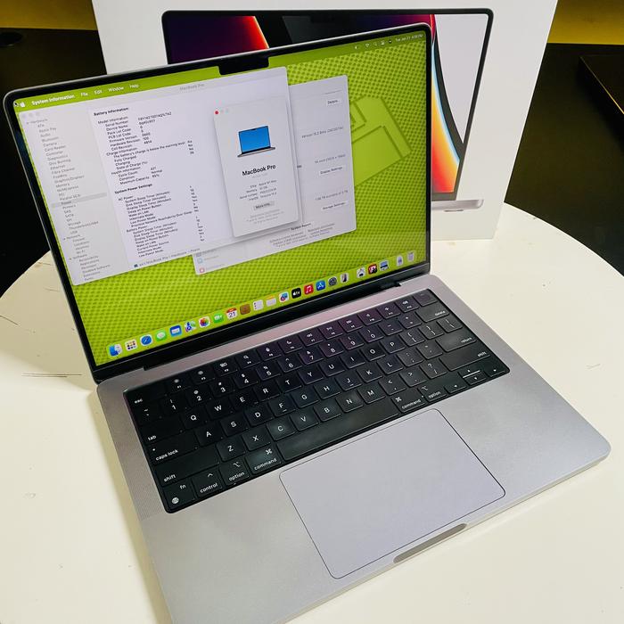 Jual MacBook Pro 14 inch M1 Max fullset original GPU 24 core SSD