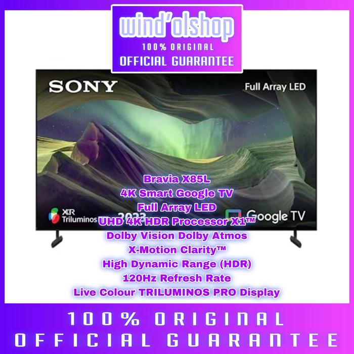 Gambar Sony KD-55X85L Google TV 55X85 Full Array LED 120Hz 55 inch, KD55X85L dari wind' shop official Kota Tangerang Selatan Tokopedia