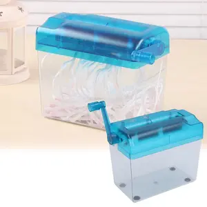 Alat Penghancur Kertas Manual minimalis CD kartu kapasitas 4.5L