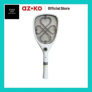 Samax^ Azko Krisbow Raket Nyamuk Rechargeable Dengan Soket Widya**