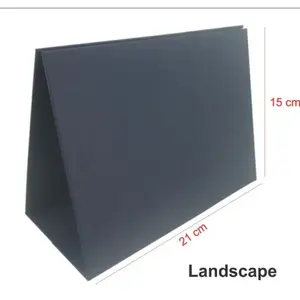 Kaki Kalender Meja A5 | Kaki Kalender Duduk | Tatakan Kalender | Dudukan Penopang Hardcover Warna Hitam