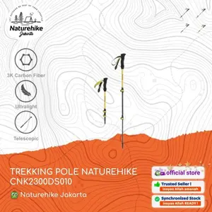 TREKKING POLE ULTRALIGHT HIKING CAMPING CARBON NATUREHIKE CNK2300DS010
