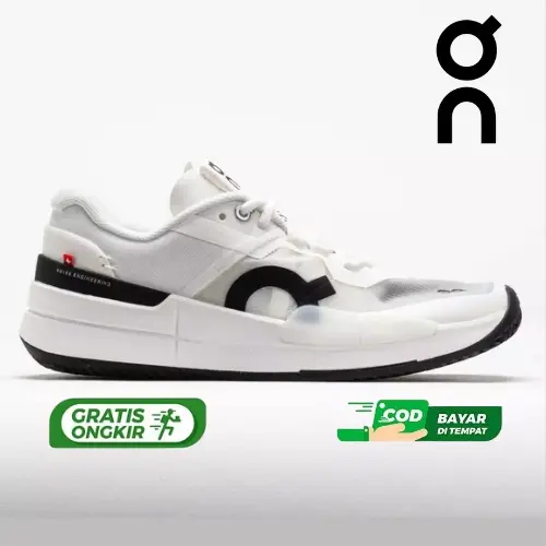 Sepatu Tenis On Cloud The Roger Pro 2 Clay white black men's shoes original