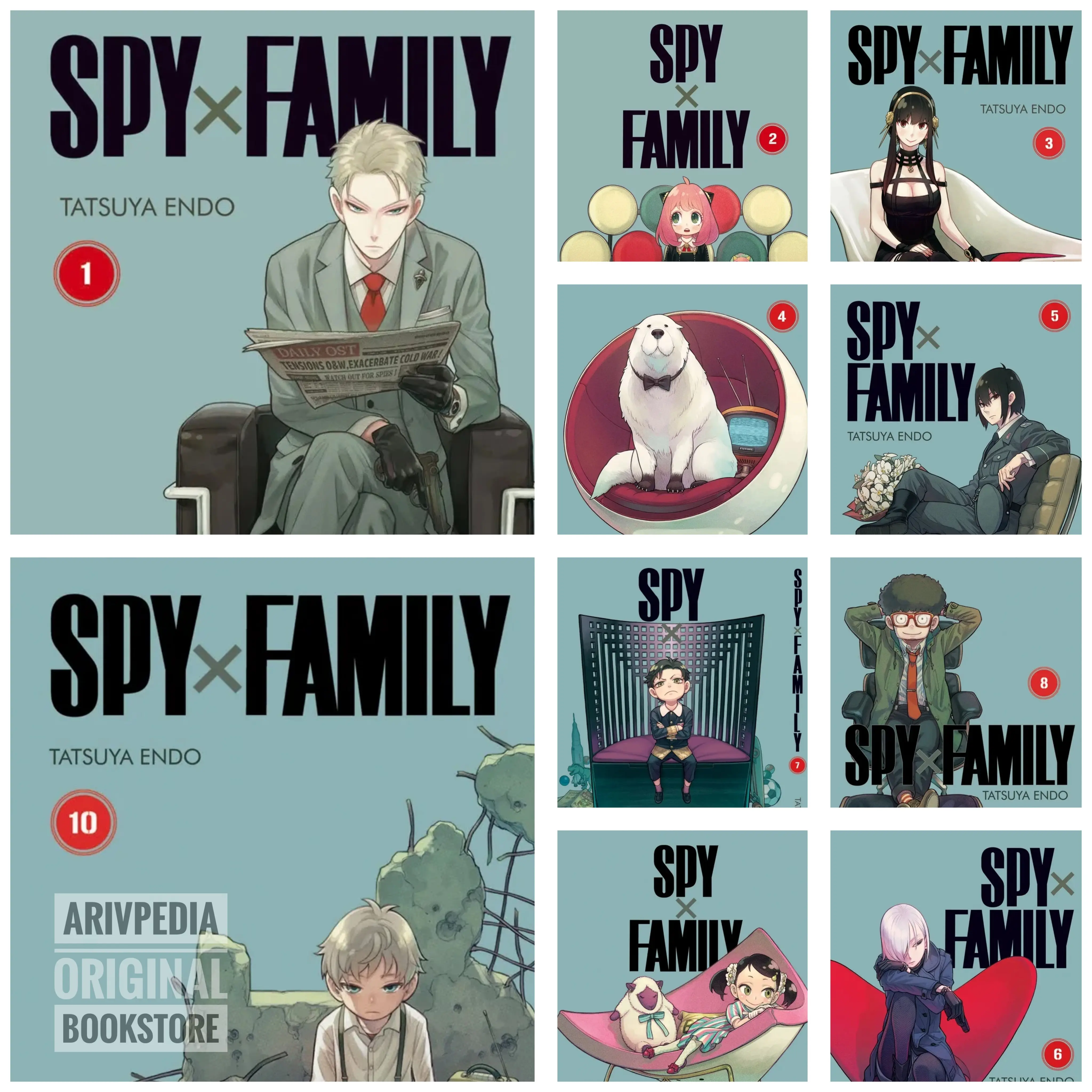 Spy X Family 1 2 3 4 5 6 7 8 9 10 (Segel Original)