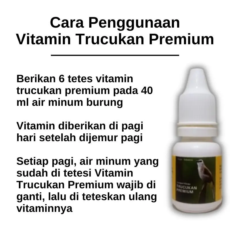 Vitamin Burung Trucukan Premium Gacor Ropel Konslet 1