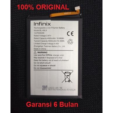 Gambar Baterai Battery Infinix Hot 12 X6817 Hot 20s X6827 BL-49LX Original 100% dari Ori aksesoris 1 Kota Administrasi Jakarta Pusat Tokopedia