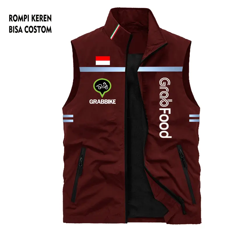Rompi Hiking Skotlet Gr4b Ojol Full Bordir Jumbo Big Size Keren Anti Air 5