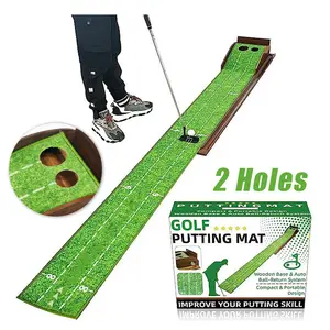 JP 3M Golf Putting Mat Trainer Indoor Golf 2 Hole Karpet Golf Practice Exerciser