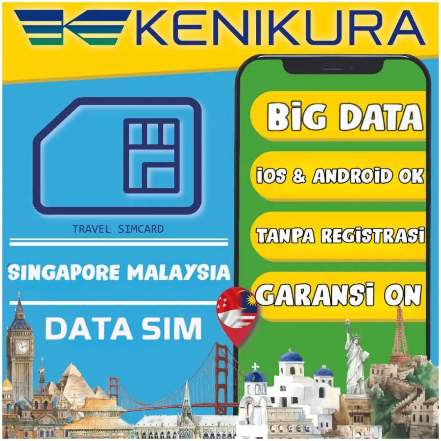 4 Days Sim Card Singapore Malaysia Indonesia Simcard data