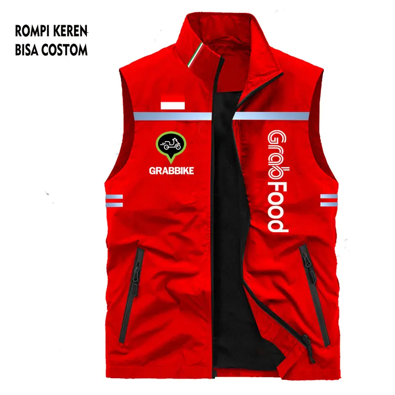 Rompi Hiking Skotlet Gr4b Ojol Full Bordir Jumbo Big Size Keren Anti Air 6
