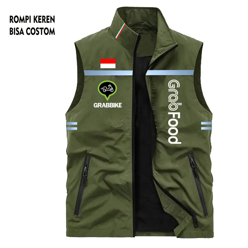 Rompi Hiking Skotlet Gr4b Ojol Full Bordir Jumbo Big Size Keren Anti Air 2