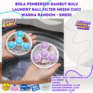 Bola Pembersih Laundry Filter Mesin Cuci Menghilangkan Rambut Dan Bulu