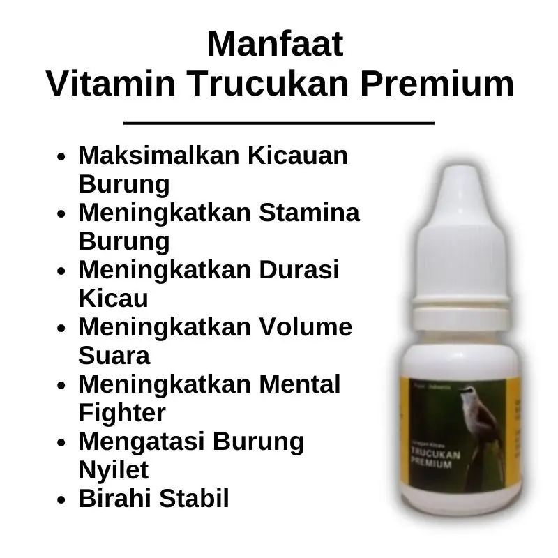 Vitamin Burung Trucukan Premium Gacor Ropel Konslet 2