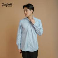 Gambar Kemeja polos pria basic lengan panjang - seoul | Goodfella Casual Formal Baju Cowok Kerah - Hitam, M dari goodfella Kota Administrasi Jakarta Pusat 4 Tokopedia