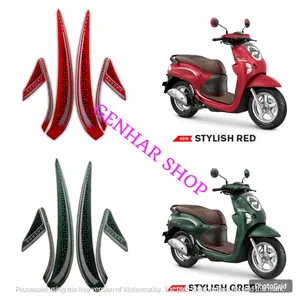stiker striping motor lis les body motor honda scoopy stylish 2025 1set