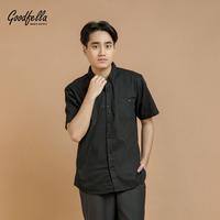 Gambar Kemeja polos pria basic lengan pendek - busan | Goodfella - Hitam, M dari goodfella Kota Administrasi Jakarta Pusat 3 Tokopedia
