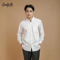 Gambar Kemeja polos pria basic lengan panjang - seoul | Goodfella Casual Formal Baju Cowok Kerah - Hitam, M dari goodfella Kota Administrasi Jakarta Pusat 3 Tokopedia
